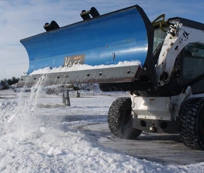 Snow Plow Skidsteer