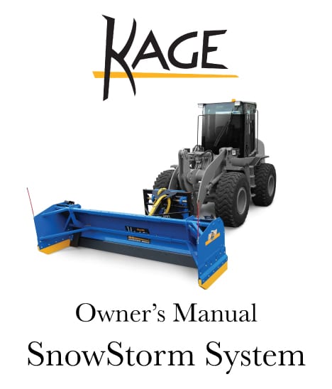 SNOWSTORM Tractor and Wheel Loader Snow Plow Manual