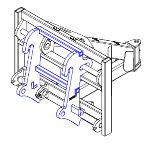 floating snow pusher coupler