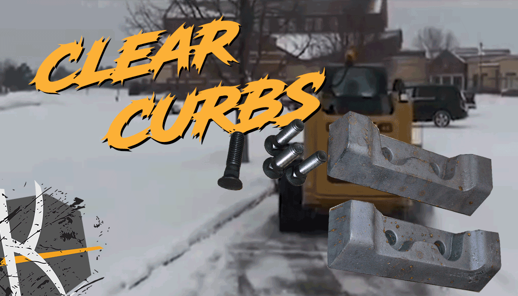 Snow Plow Skid Steer Clear Curbs