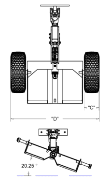 kage wheel kaddy sulky oscillation