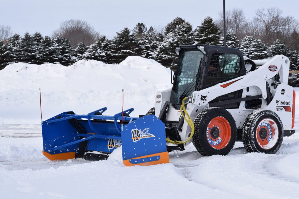 Kage Snow Box on Bobcat Skid Steer