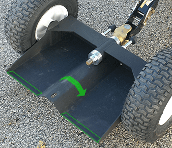 kage wheel kaddy mower sulky platform