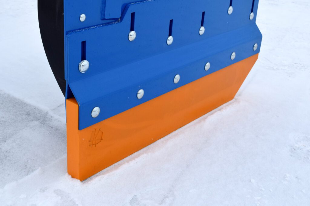 Polyurethane snow pusher skids