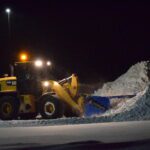 SnowDozer Payloader snow plow and pusher