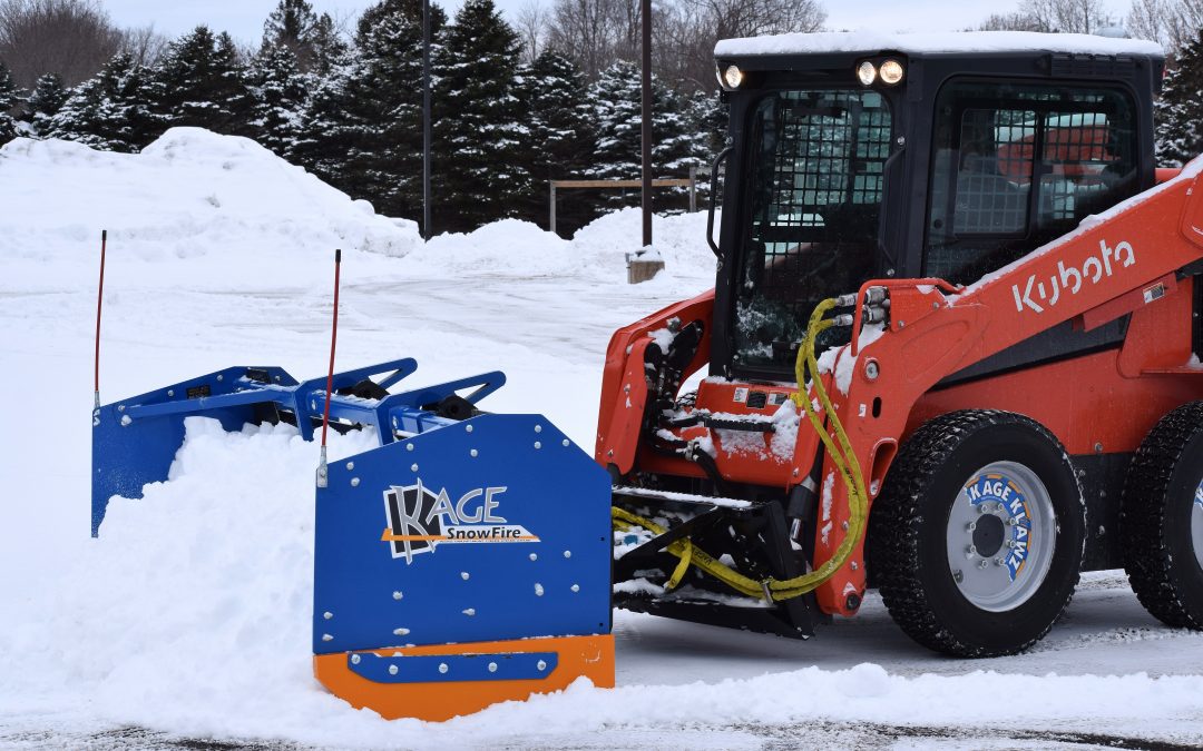 Why is a KAGE snow pusher better than a loader bucket?