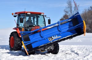 Snow Pusher with side to side float