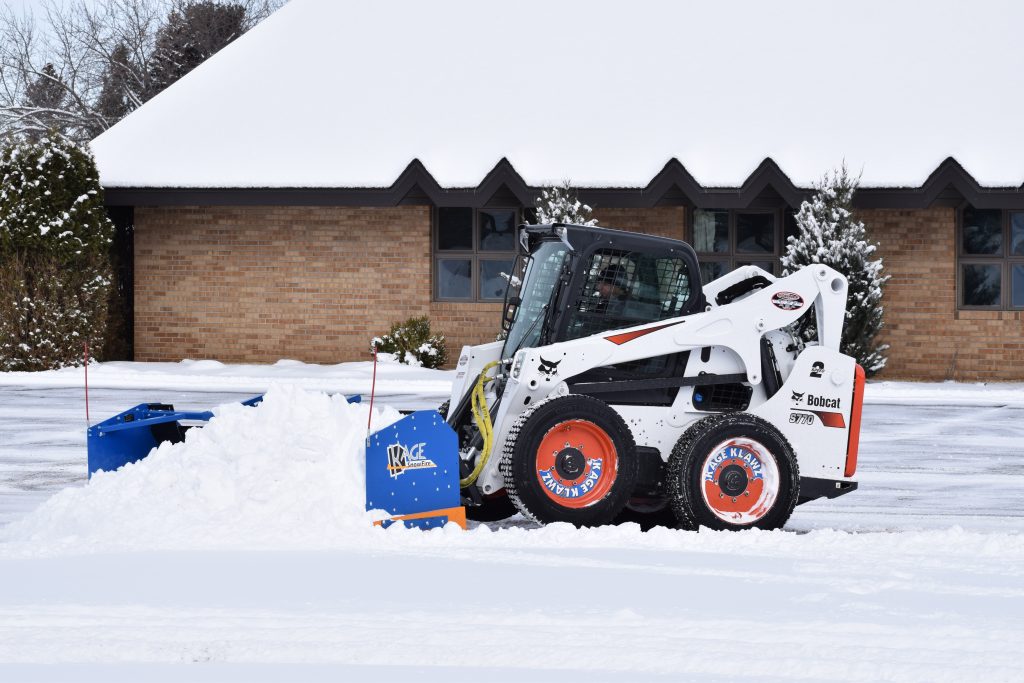 Skid Steer SnowFire Containment Plow