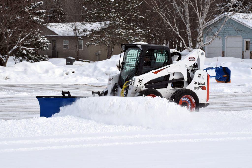 SnowFire Snow Blade on Bobcat