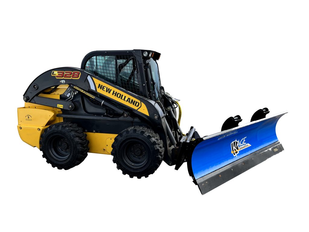 Skid Steer SnowFire Angle Blade on New Holland