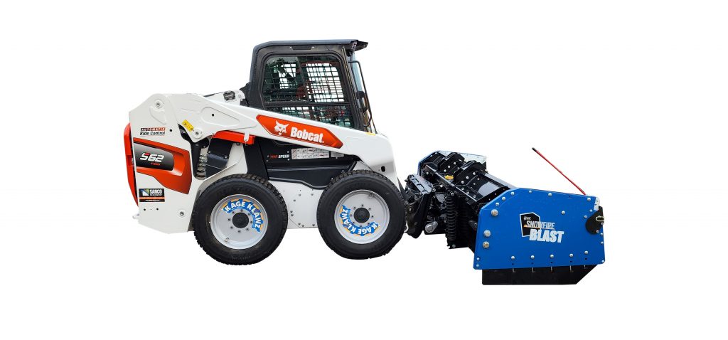 SnowFire Blast on Bobcat Skid Steer