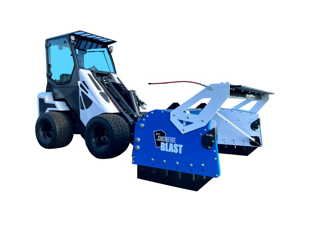 Mini Wheel Loader Snow Pusher With Back Drag Kit