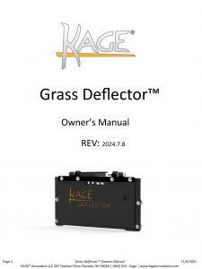 Grass Deflector Owners Manual