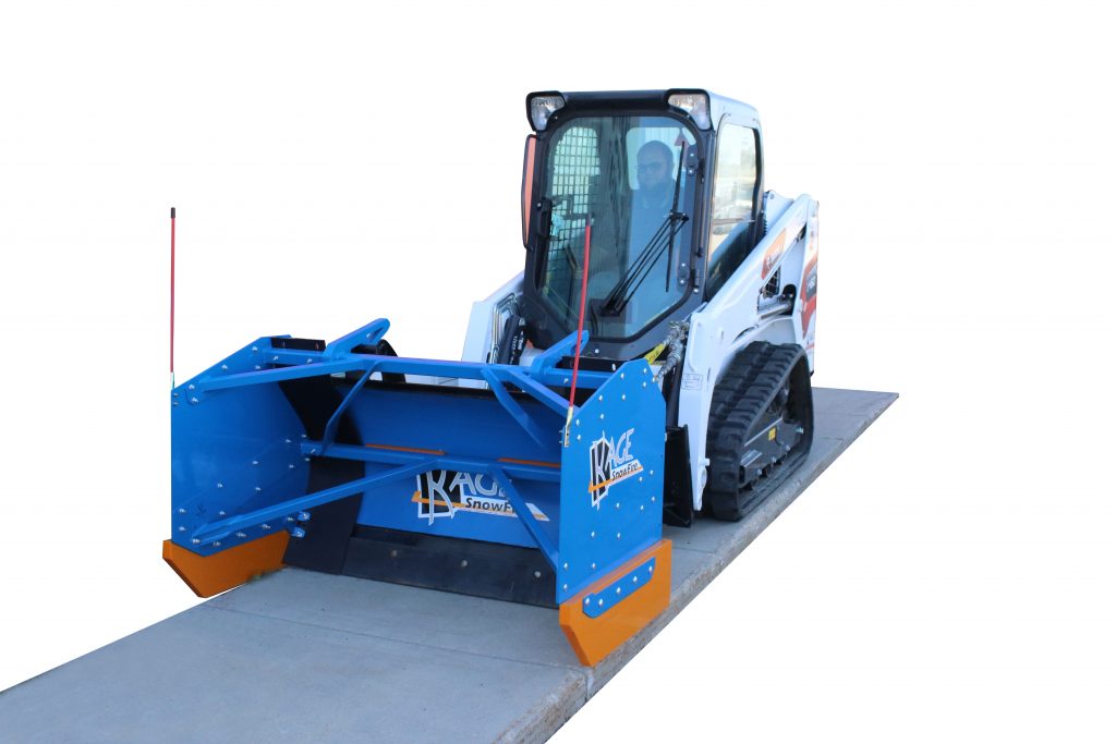 SnowFire 54 inch skid steer snow pusher