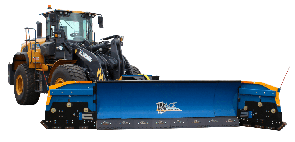 SnowDozer Wing Plow on XCMG Wheel Loader