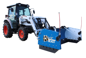 Snow Pusher Tractor Attachment - SnowFire Blast Bobcat