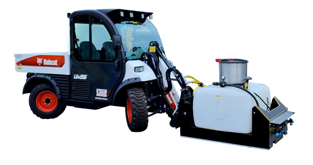 LiquidRage Boomless Commercial Weed Sprayer on Bobcat Toolcat