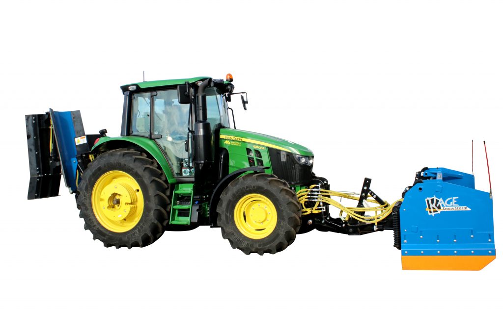 front and rear 3 point hitch snow plow attachments