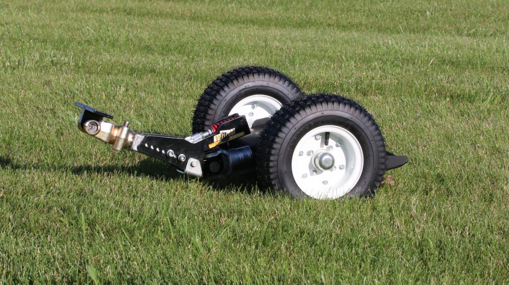 KAGE Wheel Kaddy 500 with 13 inch mower sulky tires