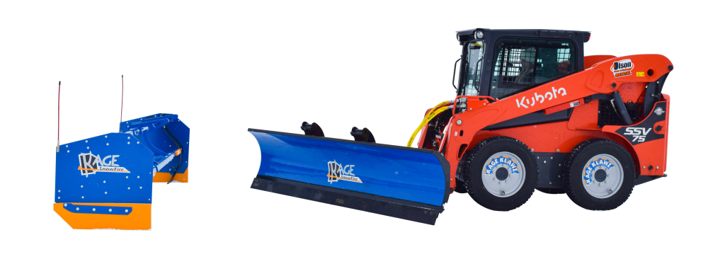 Kubota Skid Steer Snow Blade and Box