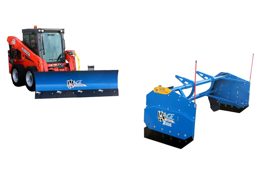 SnowFire Xtreme Kubota Skid Steer Snow Plow