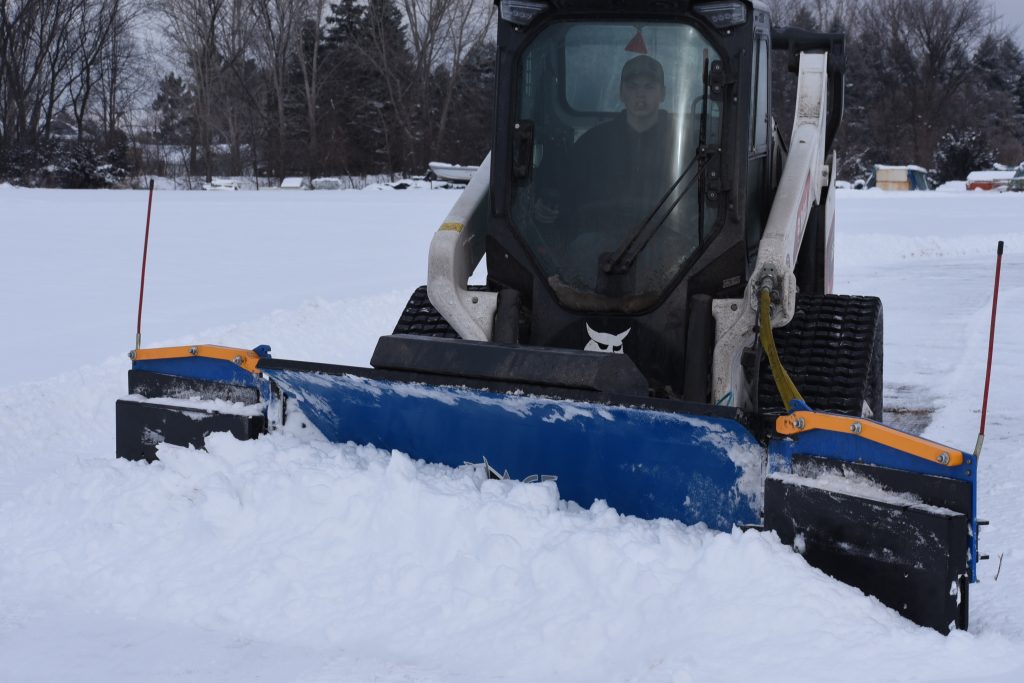 Skid Steer Wing Plow Straight Blade