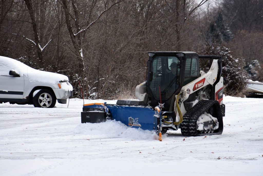 Skid Steer Wing Plow Scoop Mode