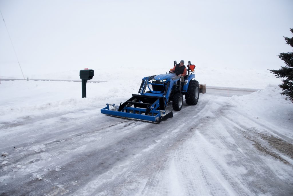 How to remove ice from gravel driveway